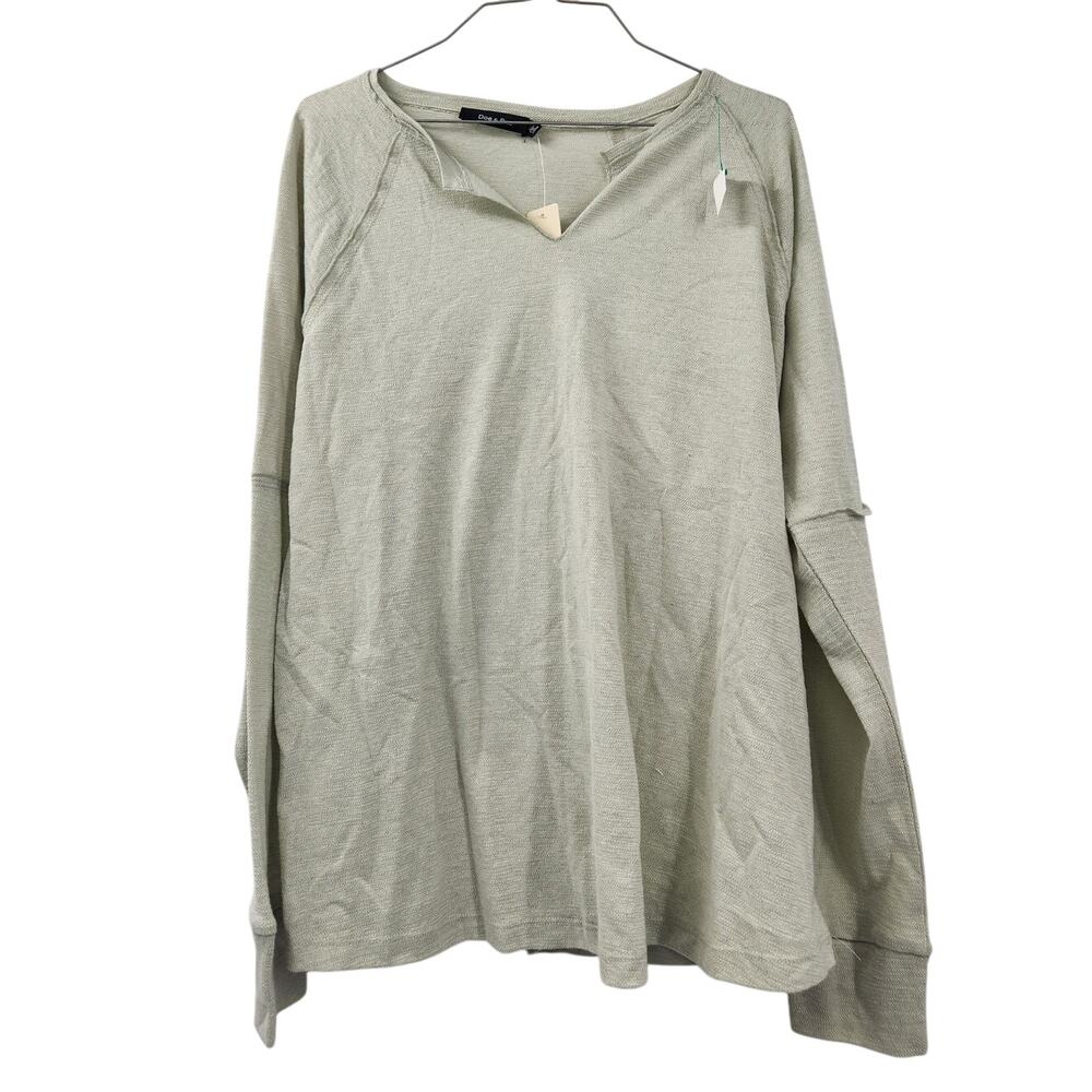 Doe & Rae Long Sleeve Top Womens Size Large L *NWT